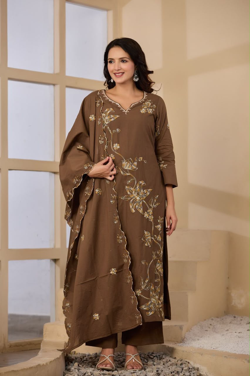 Cotton 3 pcs suit
