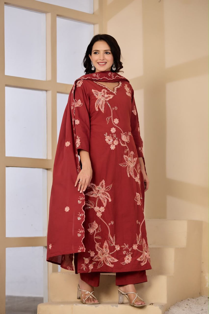 Cotton 3 pcs suit