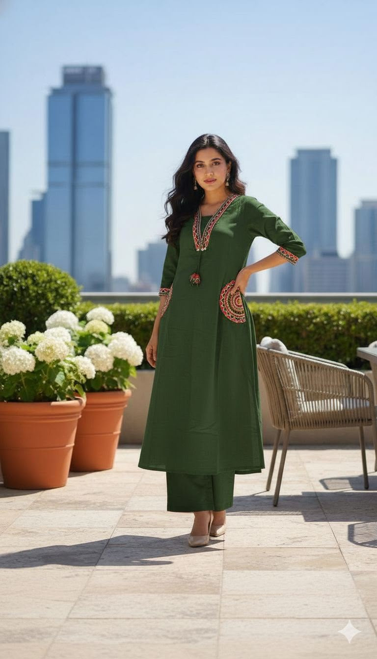 Cotton 3 pcs suit