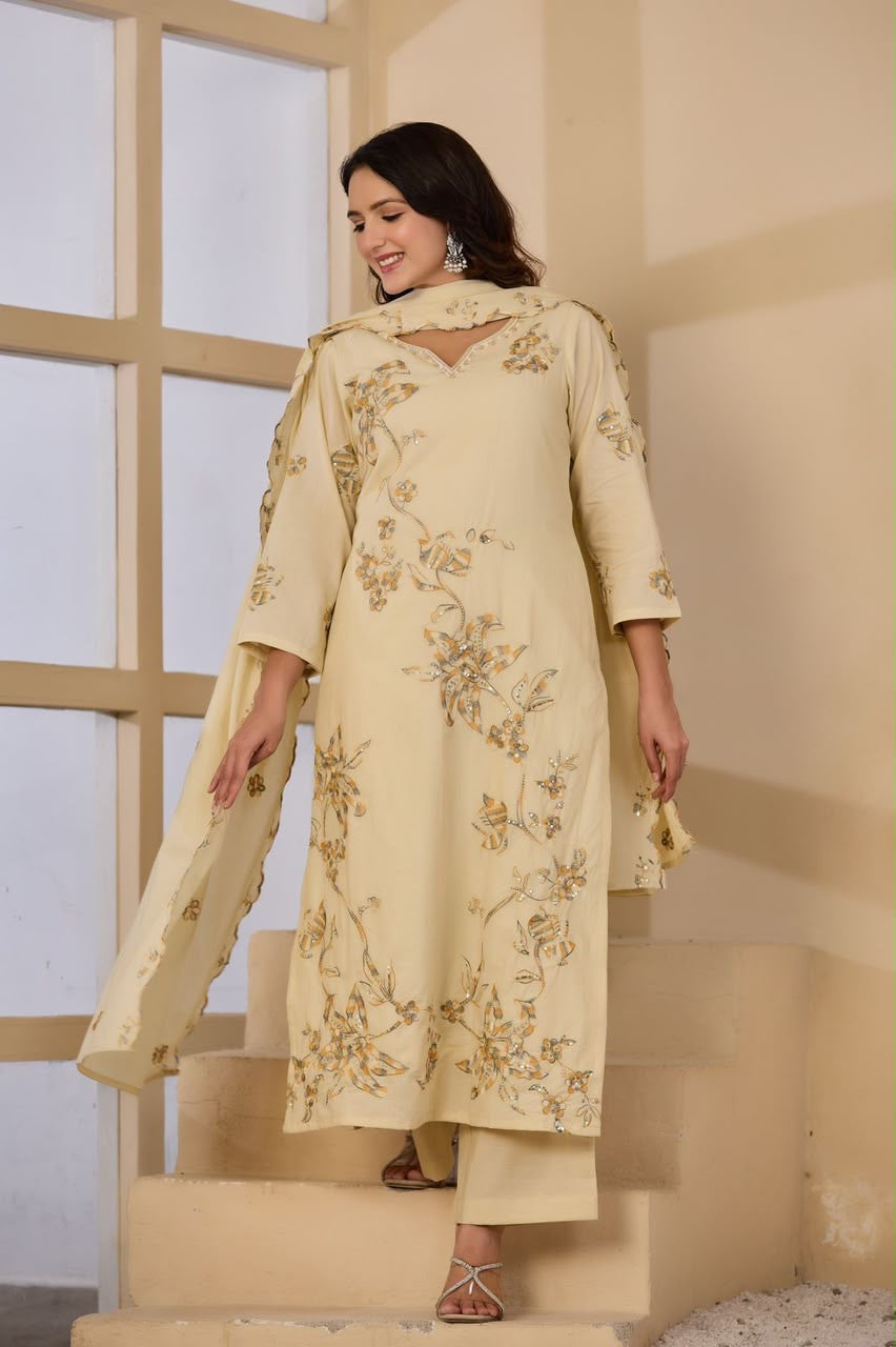 Cotton 3 pcs suit