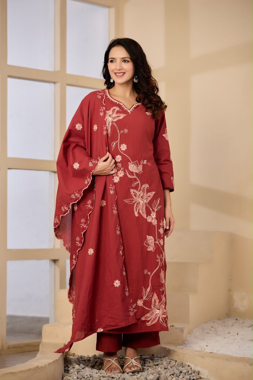 Cotton 3 pcs suit