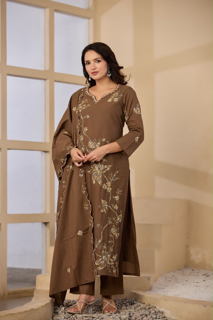 Cotton 3 pcs suit